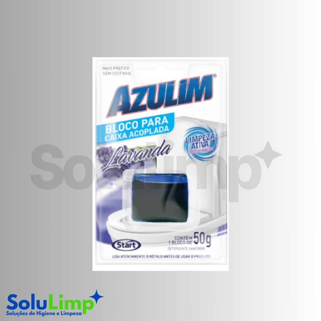 Bloco para caixa acoplada lavanda Azulim 50g