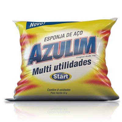 Esponja de lã de aço Azulim 44g