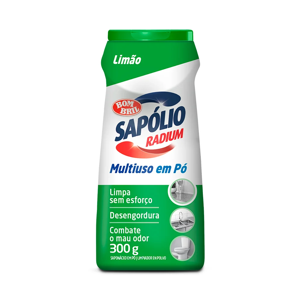 Sapólio radim em pó limão Bom bril 300g
