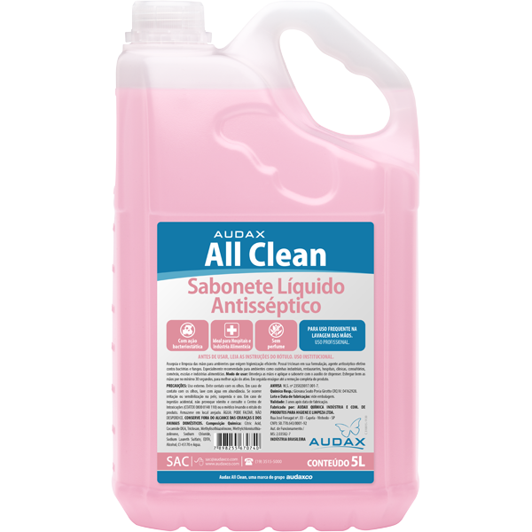 Sabonete líquido antisséptico All Clean 5L