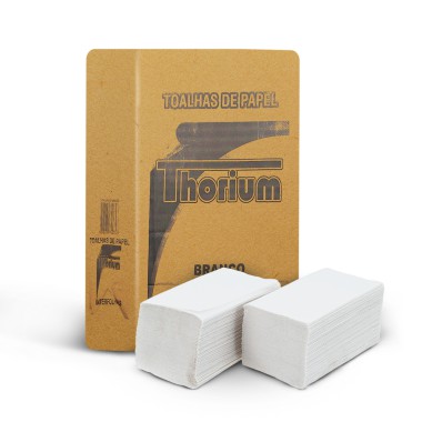 Papel toalha branco interfolhas 20cnx21cm Thorium c/1000