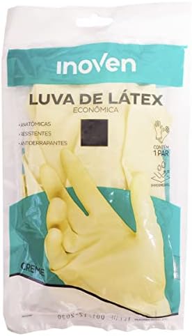 Luva de látex creme Inoven