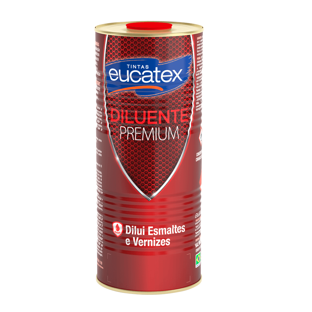 Diluente premium tintas Eucatex 900ml