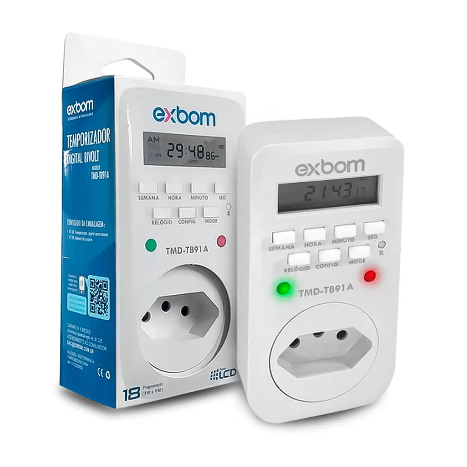 Timer temporizador digital bivolt Exbom
